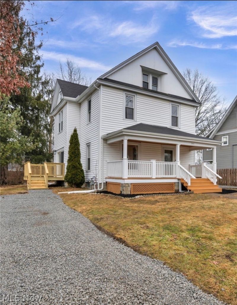 Two-story home exterior, daytime